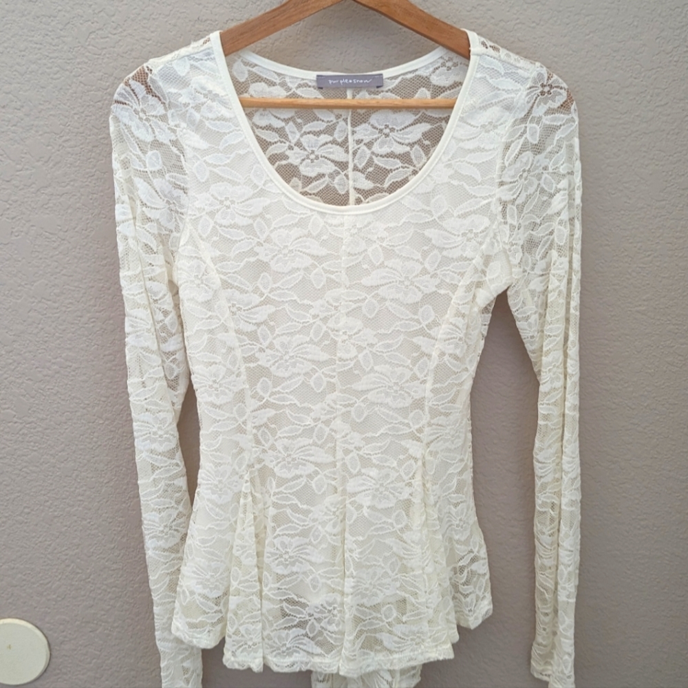 Purple Snow Lace Shirt